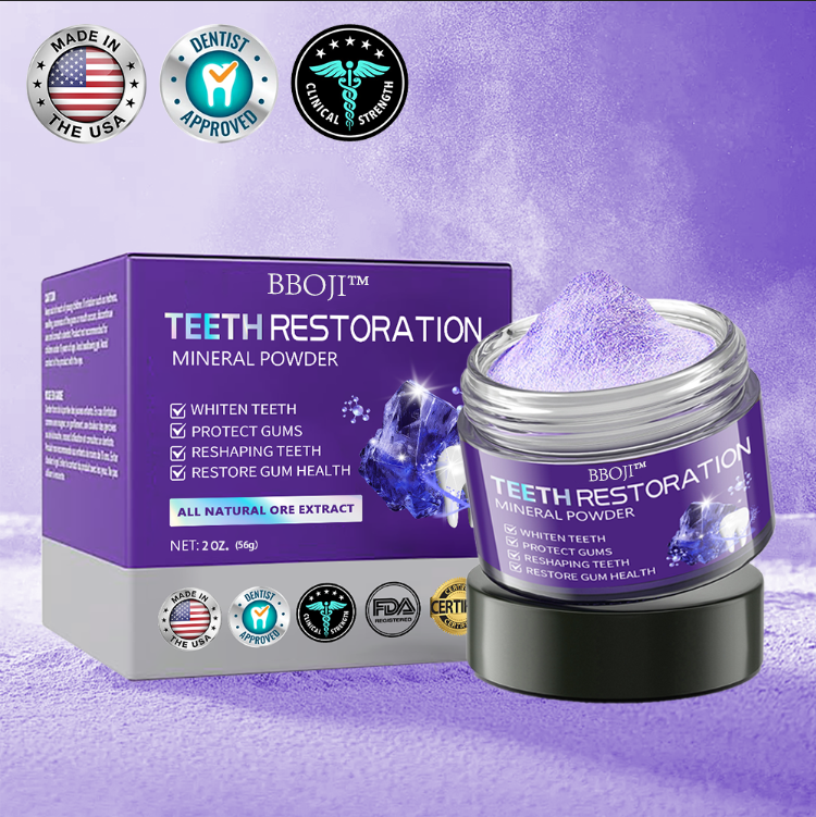 BBOJI™ (ADA recommended)Teeth Restoration Mineral Powder💎(𝐋𝐢𝐦𝐢𝐭𝐞𝐝 𝐭𝐢𝐦𝐞 𝐝𝐢𝐬𝐜𝐨𝐮𝐧𝐭 𝐋𝐚𝐬𝐭 𝟑𝟎 𝐦𝐢𝐧𝐮𝐭𝐞𝐬⏰)