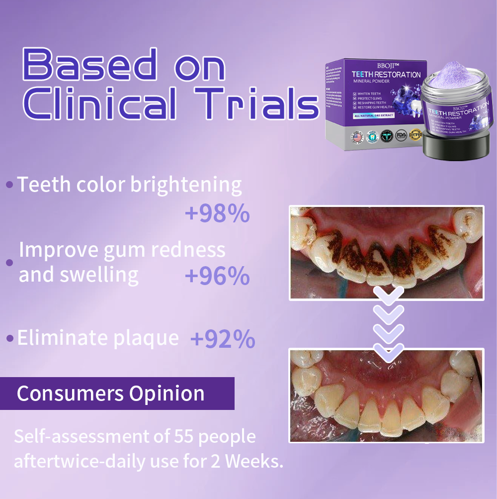 BBOJI™ (ADA recommended)Teeth Restoration Mineral Powder💎(𝐋𝐢𝐦𝐢𝐭𝐞𝐝 𝐭𝐢𝐦𝐞 𝐝𝐢𝐬𝐜𝐨𝐮𝐧𝐭 𝐋𝐚𝐬𝐭 𝟑𝟎 𝐦𝐢𝐧𝐮𝐭𝐞𝐬⏰)